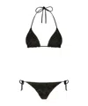 Missoni Zigzag-knit Bikini Set In Black