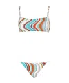 Missoni Multicolor Light Blue Beach Bikini Set In Multicolor