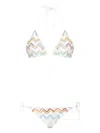 Missoni Zigzag-knit Bikini Set In White