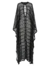 Missoni Zigzag Knit Dress Dresses Multicolor In Black