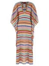 Missoni Zigzag Knit Dress Dresses Multicolor In Multi