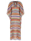 Missoni Zigzag Knit Dress Dresses Multicolor In Multi