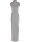 Missoni Zigzag Knit Maxi Dress In Gray