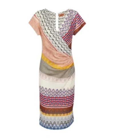 Missoni Zig-zag Knit Midi Dress In Multi