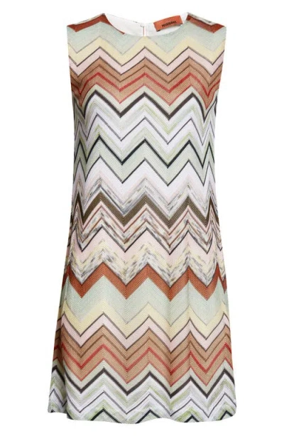 Missoni Zigzag Knit Minidress In Multi