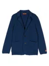 Missoni Zigzag-knit Single-breasted Blazer In Blue