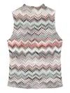 Missoni Zigzag-knit Tank Top In Multi