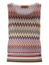Missoni Zigzag Knit Top In Multi