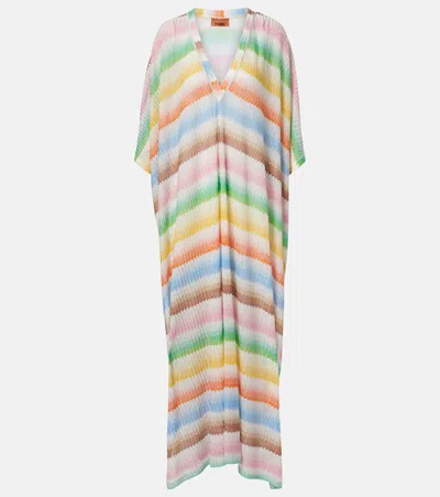 MISSONI ZIGZAG KNITTED BEACH COVER-UP