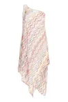 MISSONI ZIGZAG-KNITTED METALLIC THREAD COVER-UP