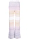 Missoni Zigzag Knit Trousers In Neutrals