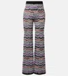 Missoni Zigzag Knitted Wide-leg Pants In Multi