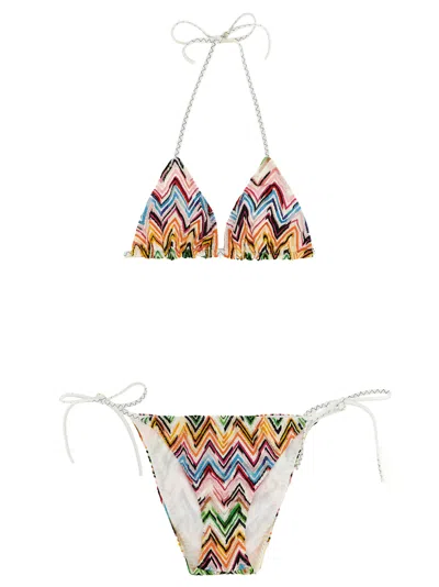 Missoni Zigzag Lace Bikini Beachwear Multicolor
