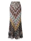 Missoni Zigzag-lace Maxi Skirt In Multi