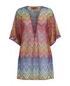 Missoni Zigzag-intarsia Fine-knit Kaftan In Multicolor