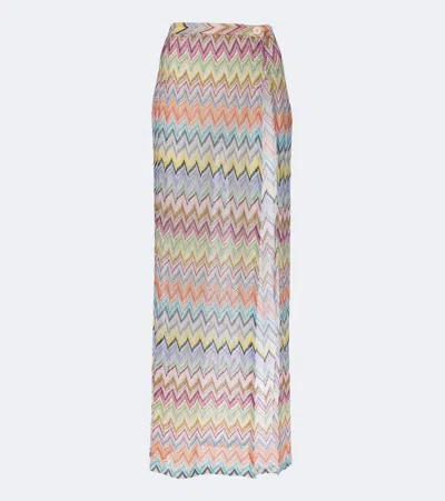 Missoni Zigzag Lamé Beach Cover-up In Multi