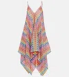 Missoni Zigzag Lamé Beach Dress In Multicoloured