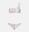 Missoni One-shoulder Bikini With Double Ties In Multi
