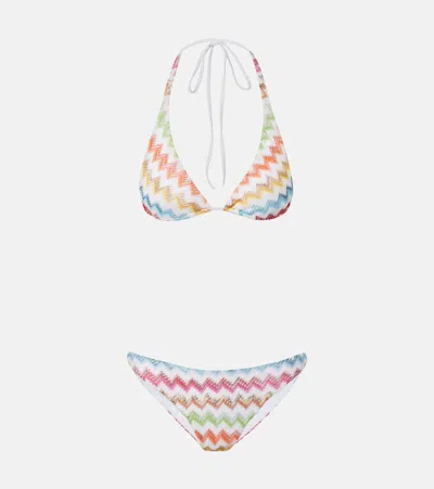 Missoni Zigzag Lamé Bikini In Multi