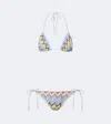 Missoni Mare Striped Crochet-knit Bikini In Multi