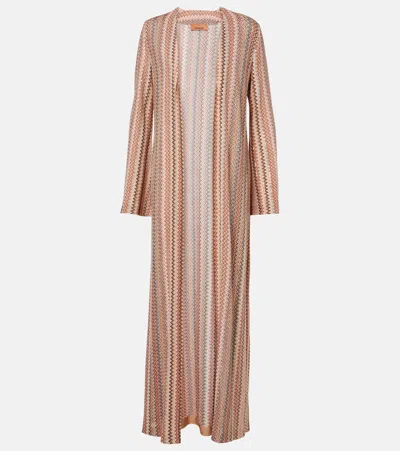 Missoni Zigzag Lamé Cardigan In Multicoloured