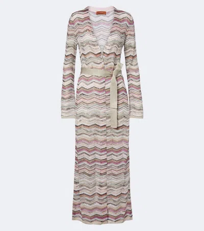 Missoni Zigzag Lamé Cardigan In Multicoloured