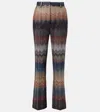 Missoni Zigzag Lamé Flared Pants In Multi