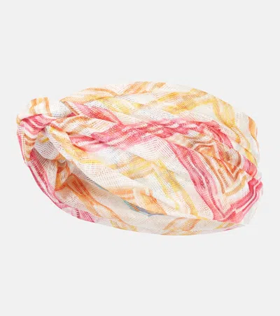 Missoni Zigzag Lamé Head Wrap In Multicolor