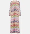 Missoni Zigzag Lamé Kaftan In Multi