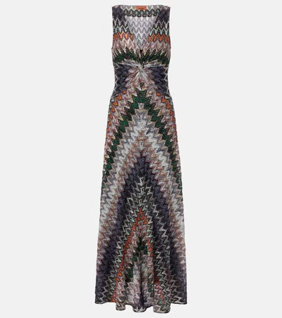 Missoni Sleeveless Long Dress In Multi