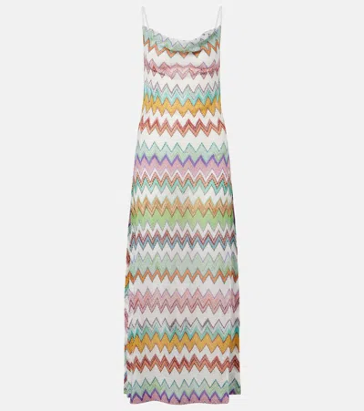 Missoni Zigzag Lamé Maxi Dress In Multi