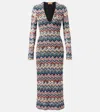 Missoni Zigzag Lamé Midi Dress In Multi