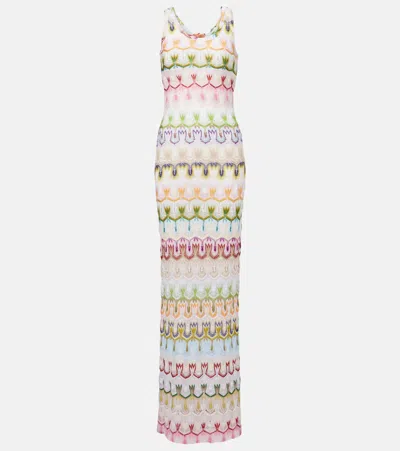 Missoni Zigzag Lamé Minidress In Multicoloured