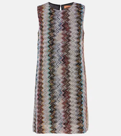 MISSONI ZIGZAG LAMÉ MINIDRESS