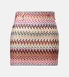 Missoni Zigzag Lamé Miniskirt In Multi