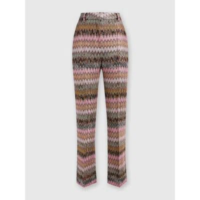 Missoni Verkürzte Hose Aus Zickzack-lamé-viskosemischung In Multicoloured