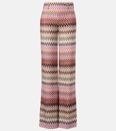 Missoni Zigzag Lame Wide-leg Pants