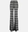 Missoni Chevron Flared Pants In Black