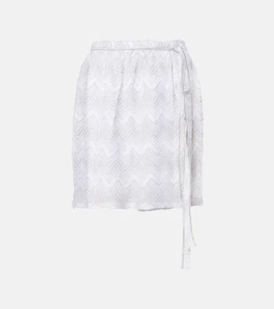 MISSONI ZIGZAG LAMÉ WRAP SKIRT