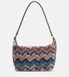 Missoni Zigzag Leather-trimmed Shoulder Bag In Multi