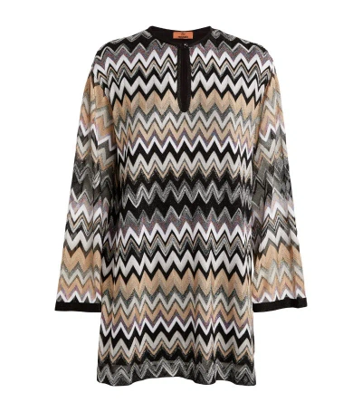 Missoni Zigzag Long-sleeve Top In Multi