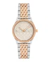 Missoni Women's Zigzag Lover Ip Two Tone Gold Stainless Steel Bracelet Watch In Multi