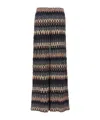 Missoni Zigzag Lurex Flared Trousers In Black