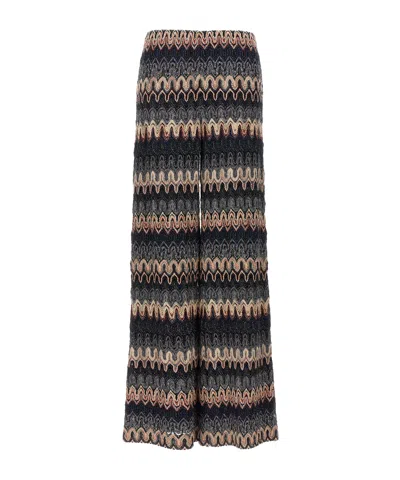 MISSONI MISSONI ZIGZAG WIDE-LEG TROUSERS