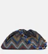Missoni Zigzag Medium Beaded Shoulder Bag In Multi