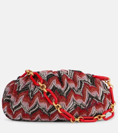 Missoni Zigzag Medium Shoulder Bag In Red