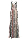 Missoni Zigzag Metallic-knit Maxi Dress In Multi
