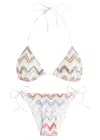 Missoni Zigzag Metallic-knit Triangle Bikini In Multicoloured