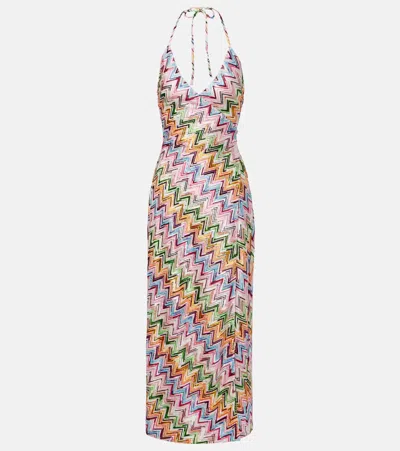 Missoni Zigzag Midi Dress In Multi