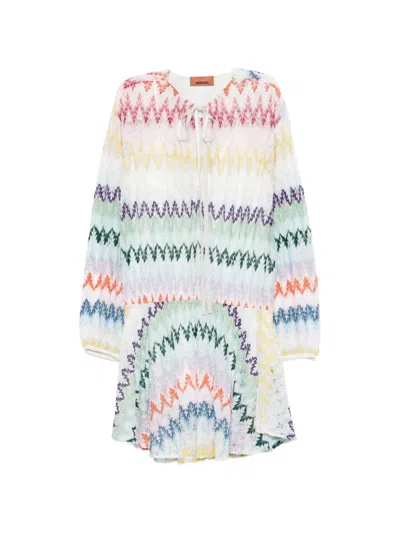 Missoni Zig-zag Mini Dress In Multi